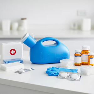 Orinal para Hombre de 2000 ml con Tapa, Antideslizante, Portátil, para Personas Mayores, de Gran Capacidad, con Accesorio para Cama, OEM - Product Image 1