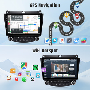 Pantalla táctil de 10,1 "estéreo BT manos libres FM Radio cámara de marcha atrás Control del volante 12V Radio de coche para Honda Accord 7th - Product Image 4