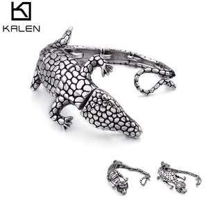 KALEN Hip Hop Crocodile Tigre Léopard De Haute Qualité En Acier Inoxydable Bracelet Pour Hommes KB104111-<span class=keywords><strong>BD</strong></span> - Product Image 2
