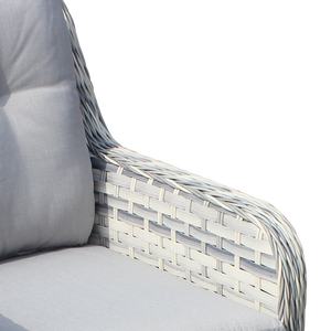 Muebles de Jardín de ratán para exteriores, mesa Rectangular, juego de comedor, 7 piezas - Product Image 6