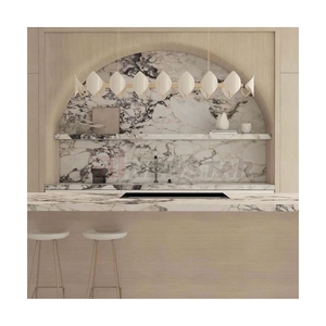 Newstar mejor calidad personalizar tamaño piedra Natural Calacatta Viola mármol cocina isla cocina decoración Backsplash <span class=keywords><strong>encimera</strong></span> - Product Image 2