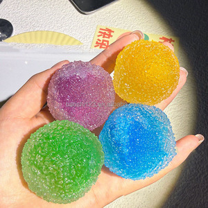 4cm Slushy Handmade <b>Squishy</b> Ball Sound Fruit Fidget Toy Plasticine Stress Relief Squeeze Toy Anti-anxiety Decompression Toy - Product Image 3