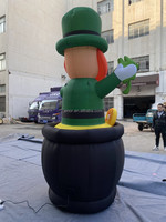 Modèle de personnage gonflable Saint Patrick gonflable personnalisé pour la Saint-Patrick