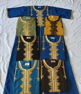 CCY-Jalabiya ملابس إسلامية تطريز العباءات المغربية مصمم مسلم سعودي قفطان طويل ثوب للرجال - Product Image 4