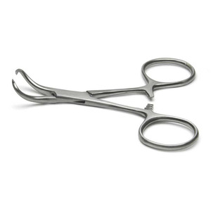 Pinza para Toallas Quirúrgicas Backhaus de Alta Calidad, 9 cm, Curvada, de Acero Inoxidable, Instrumento Manual - RWS INSTRUMENTS Modelo RWSI-BTC-0009 - Product Image 3
