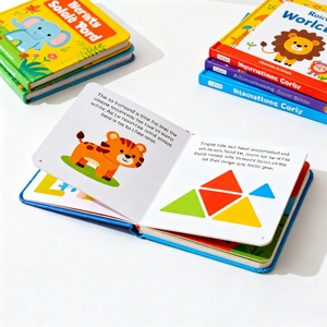 Impresión de Libros de Cartón, Libros Personalizados para Bebés, Niños Pequeños y Niños, Cartón Grueso con Esquinas Redondeadas, Libros de Aprendizaje Temprano para Niños - Product Image 1