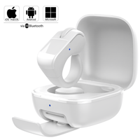 Mouse Ring Mini Nirkabel USB Rechargeable dengan Touchpad untuk Pembalik Halaman, Presentasi, Klik pada Laptop dan Ponsel