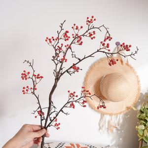 Rami Artificiali di Arance e Ciliegie Selvatiche Autunnali per Decorazioni Natalizie, Rami Spray di Frutta di Alta Qualità all'Ingrosso - Product Image 5