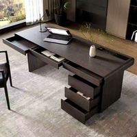 Bureau de direction moderne, durable et écologique avec armoire de rangement intégrée pour bureau à domicile et salle d'étude