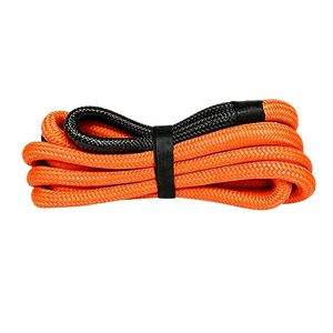 Livraison rapide, en stock, sangle de remorquage en nylon tressé double de 7/8 pouces (22 mm), 20 pieds, couleur orange, kit de récupération Kenitic, garantie 1 an - Product Image 1