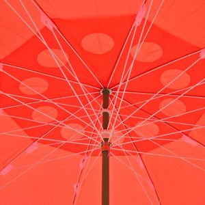 Sombrilla de Mercado para Exteriores de 160 cm de Radio, Diseño con Orificios de Ventilación, Resistente al Viento, con Doble Estructura de Soporte - Product Image 2