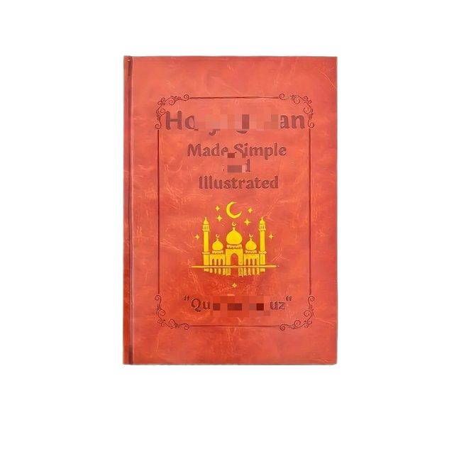 Ramadan Gift for Kids Arabic Muslim Holy Quran Book English Translation Hot Stamping Eid Mubarak Factory Price Fast Wholesale