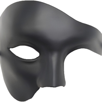 Masque de mascarade vénitien unisexe Biruil Phantom Opera demi-visage pour fête, vente en gros, collection 2026