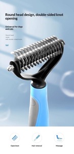Spazzola Professionale Portatile Ecologica <span class=keywords><strong>per</strong></span> la Rimozione del Pelo di <span class=keywords><strong>Cani</strong></span> e Gatti, Taglia Nodi, Accessori <span class=keywords><strong>per</strong></span> Toelettatura - Product Image 4