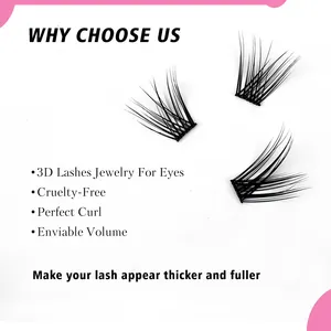 Grosir Segmen Cluster Perpanjangan Bulu Mata Natural Individual Lashes DIY Segmen Bulu Mata Natural Individual 120 Cluster