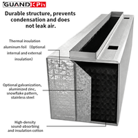 Boîtier de plénum à faible bruit pour sortie d'air, sur mesure, pour système d'aération résidentiel neuf