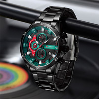 CURREN 8402 Montre Homme d'Affaires en Gros, Bracelet en Acier Inoxydable, Étanche, Montre-Bracelet à Quartz Populaire pour le Marché Mondial
