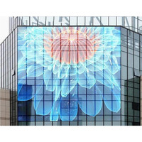 Haute luminosité P2.6 extérieur étanche LED affichage Transparent Led écran verre fenêtre Led publicité vidéo mur 500x1000mm