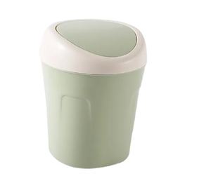 Mini pattumiera multiuso da scrivania da cucina piccolo organizzatore bidone della spazzatura con coperchio a battente o vanità da bagno per ufficio - Product Image 2