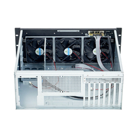 Châssis 4U pour montage en rack, 5 baies de disques 3,5 pouces + 1 baie de disque 2,5 pouces, prise en charge de l'alimentation ATX, 7 emplacements PCI, ports USB 2.0/USB 3.0 sur le devant, 3 ventilateurs préinstallés