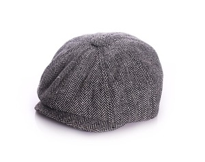 Gorro de lona con estampado de rayas para niños, estilo Ivy, para otoño e invierno, gorra de niño para un look moderno y cálido. - Product Image 6