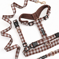 Harnais pour chien en forme de Y, simple et solide, avec logo personnalisé, ergonomique, réglable, rembourré, anti-traction