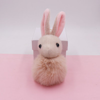 Nouveauté Porte-clés en peluche lapin lapin doux et moelleux avec des poupées, design personnalisé