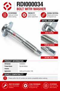 Vorderer Unterer <span class=keywords><strong>Querlenker</strong></span> M16x120 Schraube RDI000034 für Land Rover Discovery 3 4 L319 Range Rover Sport L320 Aufhängungsteile - Product Image 2