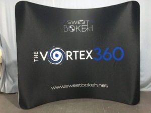 Tùy chỉnh in căng thẳng vải cong Backdrop 8ft gối trường hợp Backdrop triển lãm thương mại tổ chức sự kiện căng thẳng vải hiển thị - Product Image 5