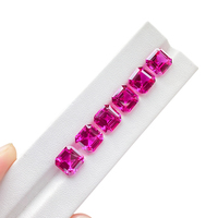 Großhandel lose Edelsteine Asscher rosa Saphir-Edelstein Labor Edelsteine zur Herstellung von Schmuck