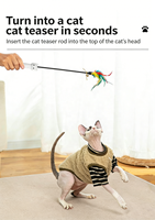 Jouet laser pour chat 3-en-1 rechargeable, jouets interactifs pour chats avec 5 motifs de projection pour chats d'intérieur