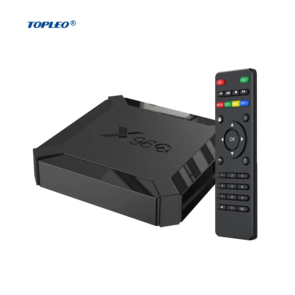 Topleo Cheap Android tv box X96Q Android 10.0 1GB 2GB RAM Digital Receiver Smart Android Tv Box