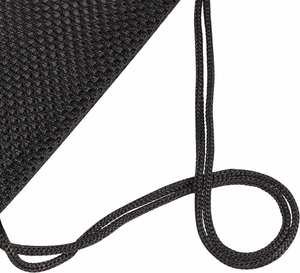 ถุงตาข่ายสีดำแบบพกพาสำหรับใส่ของเล่นชายหาด ของใช้ในยิม หรือเสื้อผ้า  แข็งแรงทนทาน พร้อมเชือกผูก สำหรับผู้ชายและผู้หญิง - Product Image 3