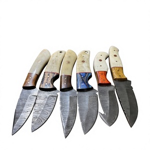 Couteaux Rajput à lame fixe en acier Damas, manche en bois Pakka bleu, garantie de 3 ans - Personnalisable pour la chasse - Product Image 3