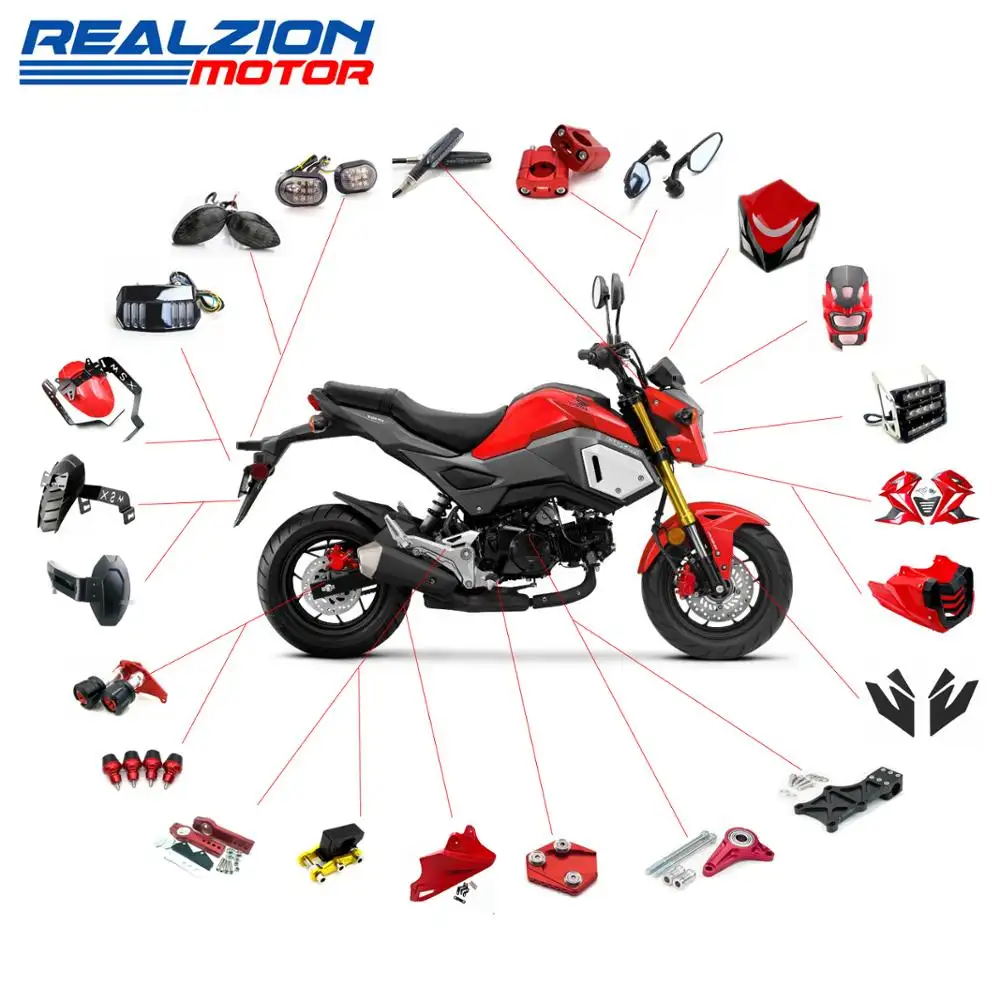 REALZION 오토바이 액세서리 HONDA MSX 125 PCX ADV 150 160 CB650R CBR1000RR CRF