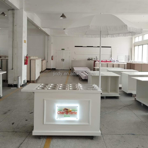 Carrito de Exhibición Plegable con Ruedas para Dulces y Bocadillos, Decoración Moderna para Bodas, Fiestas y Eventos - Product Image 4