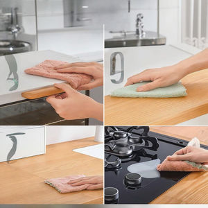 Chiffon <span class=keywords><strong>de</strong></span> nettoyage en microfibre polaire corail réutilisable, épaissi, super absorbant, pour cuisine, anti-adhésif, facile à nettoyer, pour vaisselle, très résistant - Product Image 6