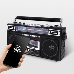 เครื่องเล่นเทปคาสเซ็ตแบบเรโทรสั่งทำจากโรงงาน พร้อมวิทยุ AM FM SW ช่องเสียบ USB TF แบตเตอรี่แบบชาร์จได้ เหมาะสำหรับตั้งแคมป์กลางแจ้ง ใช้เป็นของขวัญ - Product Image 4