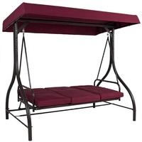Fauteuil suspendu moderne en tissu pour l'extérieur, deux places, design panier suspendu