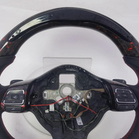 Volant LED en carbone forgé en gros pour VW T-Roc T-Cross Taigo Nivus Compact Crossover – Amélioration intérieure de rechange