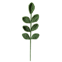 Hete Verkoop Gebreide Kunstbloemen Decor Bruiloft Gehaakte Bloem Eucalyptusblad