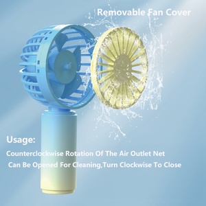 Wholesale Portable USB Charging Mini Handheld Fan 3 Speed Outdoor Travel Summer Fan Car & Household Application Plastic Material - Product Image 5