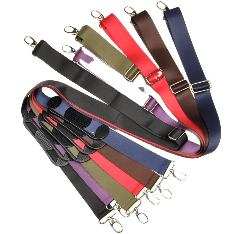 Universal replacement adjustable laptop padded luggage briefcase bag belt wide extra long shoulder tie down strap