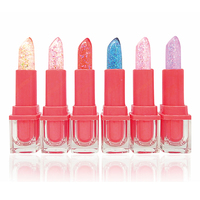 Rouge à lèvres thermochromique scintillant, hydratant longue durée, 6 teintes, OEM ODM, marque privée, logo personnalisé, vente en gros