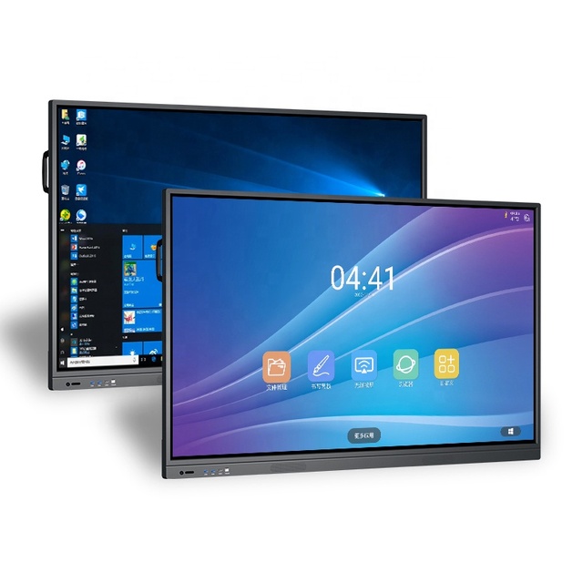55 Inch Lcd Touch Screen Monitor Computer Whiteboard 4k Uhd Digital Smart Board for School Office Conferencing
