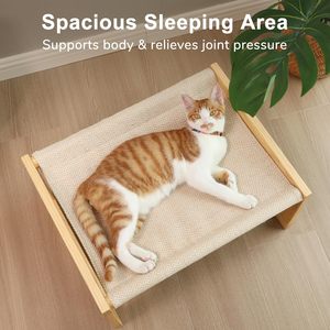 JQ Grote Ademende Verhoogde Kattenhangmat Hondenbed voor Buiten en Binnen - Product Image 5