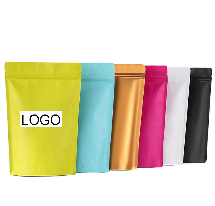 Plastic Ziplock Mylar Stand Up Pouch Recyclebaar Cosmetische Keeko Kokosolie Trekken Custom Bedrukte Tassen Ldpe Diepdruk Qc