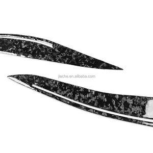 Couvre-sourcils en carbone forgé pour <span class=keywords><strong>BMW</strong></span> série 5 F10 2014-2016, 2 pièces/ensemble, décoration de voiture - Product Image 4