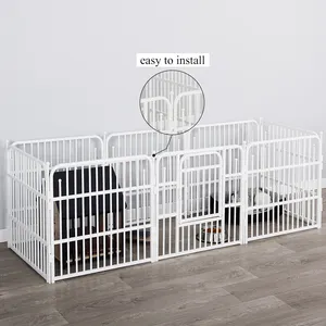 Chất lượng cao bán buôn trong nhà DIY xách tay Pet playpen 12p