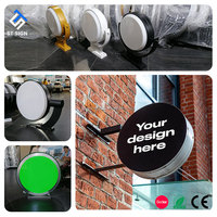 Usine de Guangzhou caisson lumineux extérieur double face IP67 panneau publicitaire routier en aluminium moderne pour barre de magasin faible consommation d'énergie